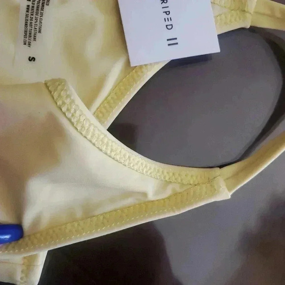 SOLID & STRIPED BIKINI BOTTOM - Picture 2 of 3